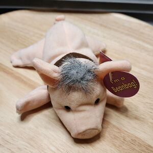 Babe Pig in the City Beanie Plush • 1998 Equity Toys • Collector Bean Bag
